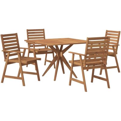 vidaXL Puutarhakaluston setti - Akasiapuu, 110x110x75cm, 4 kpl vidaXL Puutarhakaluston setti - Akasiapuu, 110x110x75cm, 4 kpl