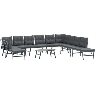 VidaXL Gartenmöbel-Set - Schwarz VidaXL Gartenmöbel-Set - Schwarz