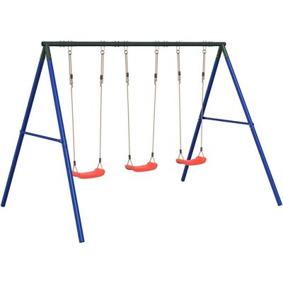 vidaXL Conjunto de columpios exterior con 3 columpios vidaXL Conjunto de columpios exterior con 3 columpios