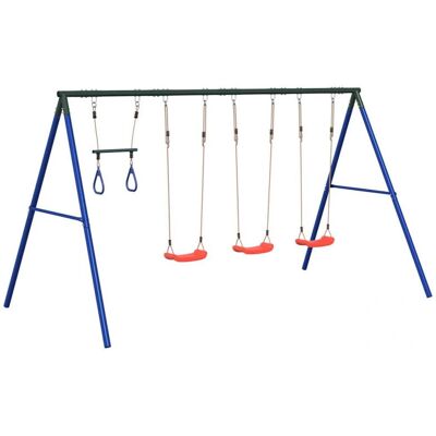 vidaXL Außenschaukelset mit Trapez - Spielplatz für Kinder vidaXL Außenschaukelset mit Trapez - Spielplatz für Kinder