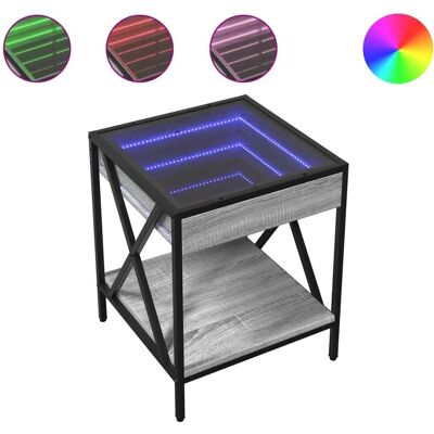 vidaXL 3284099 Yöpöytä - Sonoma Harmaa - LED - Makuuhuoneen kalusteet vidaXL 3284099 Yöpöytä - Sonoma Harmaa - LED - Makuuhuoneen kalusteet