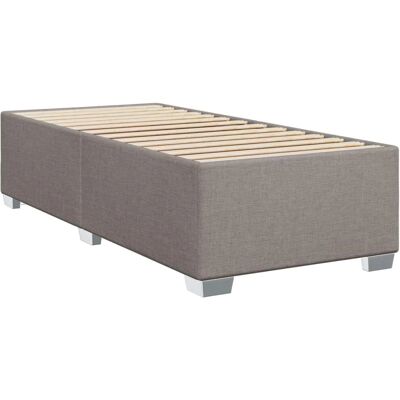 vidaXL Bedframe - Taupe 90x200cm - Bedframe vidaXL Bedframe - Taupe 90x200cm - Bedframe