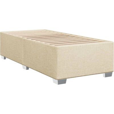 vidaXL Bedframe - 90x200cm - Support Latten - Crème vidaXL Bedframe - 90x200cm - Support Latten - Crème