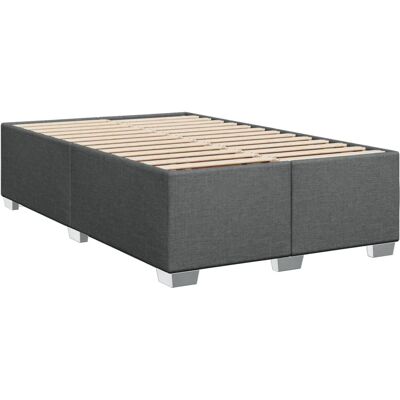 vidaXL Bettgestell - 120x190cm - Dunkelgrau - Robuste Unterstützung vidaXL Bettgestell - 120x190cm - Dunkelgrau - Robuste Unterstützung