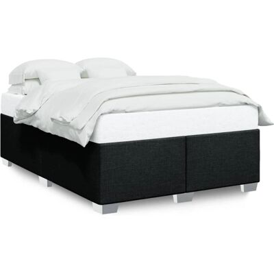 Structure de lit VidaXL - Support pour matelas 160x200 - Noir Structure de lit VidaXL - Support pour matelas 160x200 - Noir
