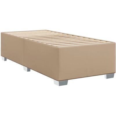 vidaXL Bettgestell -Braune Kunstleder - Unterstützung - 100x200cm vidaXL Bettgestell -Braune Kunstleder - Unterstützung - 100x200cm