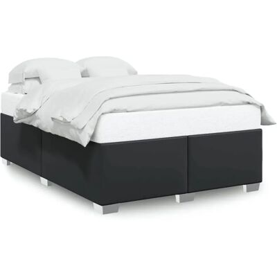 VidaXL estructura de cama 180x200 cm - Cuero sintético negro resistente VidaXL estructura de cama 180x200 cm - Cuero sintético negro resistente