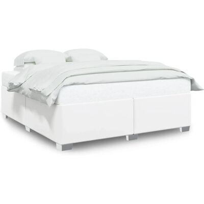 VidaXL Bed Frame 200x200cm Steun Latten Modern Wit VidaXL Bed Frame 200x200cm Steun Latten Modern Wit