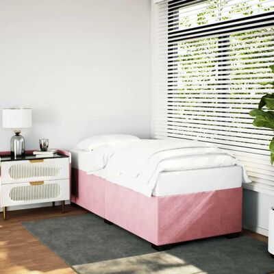 Vidaxl - Bettrahmen Rosa Samt 90x190 - Bettrahmen Vidaxl - Bettrahmen Rosa Samt 90x190 - Bettrahmen