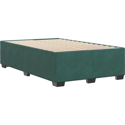 vidaXL Bettgestell Dunkelgrün 120x190 cm Samt Grün - Bettgestell vidaXL Bettgestell Dunkelgrün 120x190 cm Samt Grün - Bettgestell