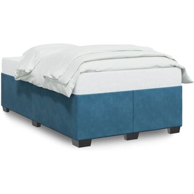 vidaXL Estructura de cama 120x190cm - Terciopelo Azul vidaXL Estructura de cama 120x190cm - Terciopelo Azul