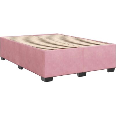 Vidaxl - Rosa Samtstoffbettgestell 140x200cm Vidaxl - Rosa Samtstoffbettgestell 140x200cm
