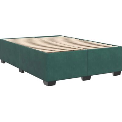 VidaXL - Bettgestell Dunkelgrün Samt 160x200cm VidaXL - Bettgestell Dunkelgrün Samt 160x200cm