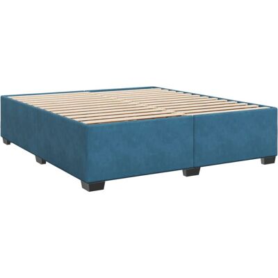 Estructura de cama VidaXL - Terciopelo azul 180x200cm Estructura de cama VidaXL - Terciopelo azul 180x200cm