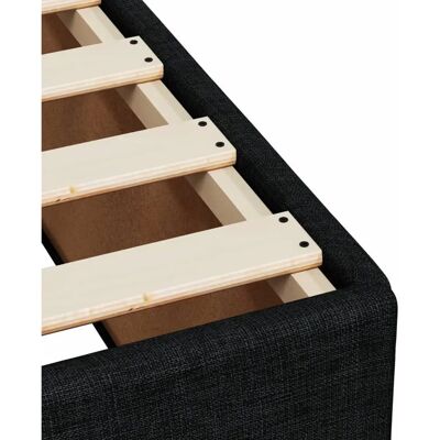Marco de cama vidaXL - 90x190 cm Negro - Resistente y Duradero Marco de cama vidaXL - 90x190 cm Negro - Resistente y Duradero