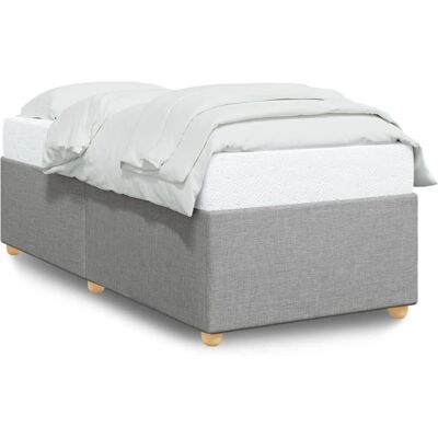 vidaXL Bettgestell Hellgrau 100x200 cm - Bettgestell vidaXL Bettgestell Hellgrau 100x200 cm - Bettgestell