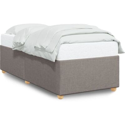 vidaXL 3284712 Taupe Bed Frame - Ondersteuning voor 100x200 cm Matras vidaXL 3284712 Taupe Bed Frame - Ondersteuning voor 100x200 cm Matras