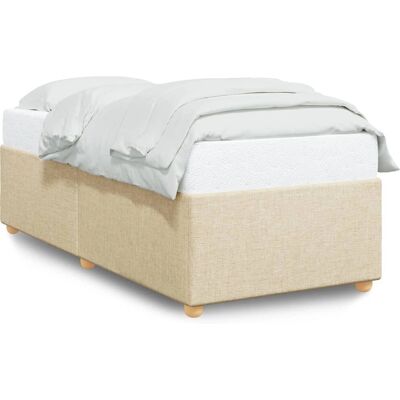 vidaXL 3284713 bedframe - Stof, 100x200 cm, Crème vidaXL 3284713 bedframe - Stof, 100x200 cm, Crème