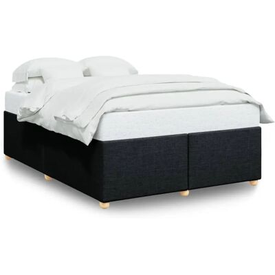 vidaXL Bettgestell 140x190cm Schwarz Stabil vidaXL Bettgestell 140x190cm Schwarz Stabil