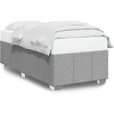 vidaXL Lichtgrijs Stoffen Bedframe - Bedframe vidaXL Lichtgrijs Stoffen Bedframe - Bedframe