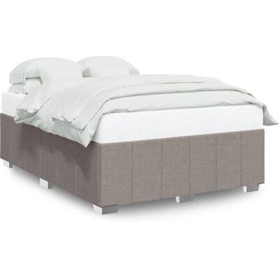 vidaXL Bettgestell 3284836 - Taupe - Für 140x190 cm Matratze vidaXL Bettgestell 3284836 - Taupe - Für 140x190 cm Matratze