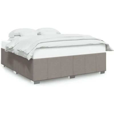 vidaXL Bettgestell 3284857 - Stützende Latten, Taupe - Bettgestell vidaXL Bettgestell 3284857 - Stützende Latten, Taupe - Bettgestell