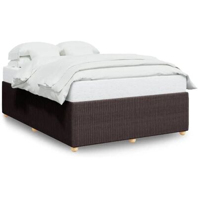 vidaXL Bettgestell 140x190 Dunkelbraun Unterstützung Latten - Bettgestell vidaXL Bettgestell 140x190 Dunkelbraun Unterstützung Latten - Bettgestell