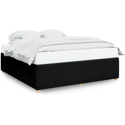 vidaXL Bettgestell 3284965 - 200x200 cm, Schwarz, Holzfüße vidaXL Bettgestell 3284965 - 200x200 cm, Schwarz, Holzfüße
