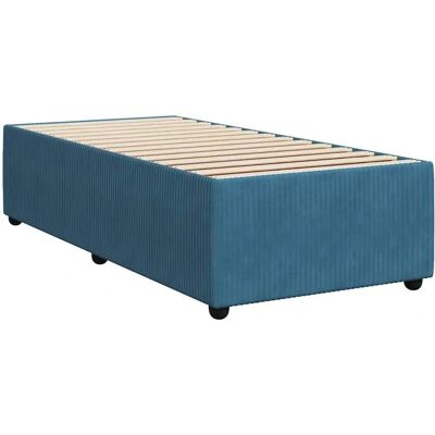 vidaXL Bettrahmen - Blau Samt 90x190cm - Bettgestell vidaXL Bettrahmen - Blau Samt 90x190cm - Bettgestell