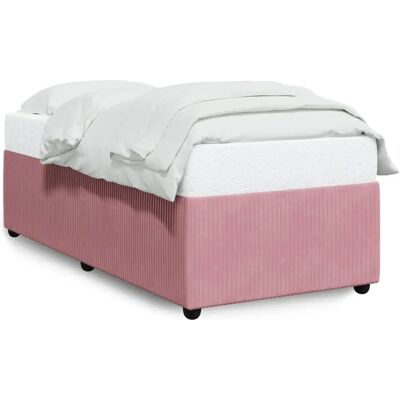 vidaXL Rosa Samt Bettgestell - Stabil & Komfortabel vidaXL Rosa Samt Bettgestell - Stabil & Komfortabel