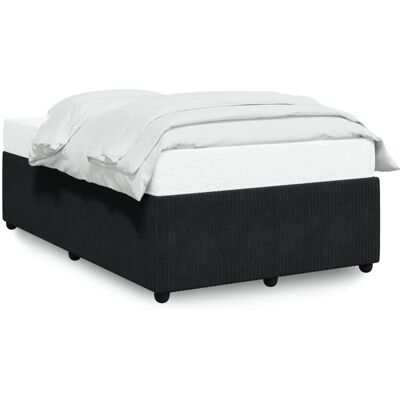 vidaXL Bettgestell Kleine Doppel - Bettgestell, Samt, 120x190 cm, Schwarz vidaXL Bettgestell Kleine Doppel - Bettgestell, Samt, 120x190 cm, Schwarz