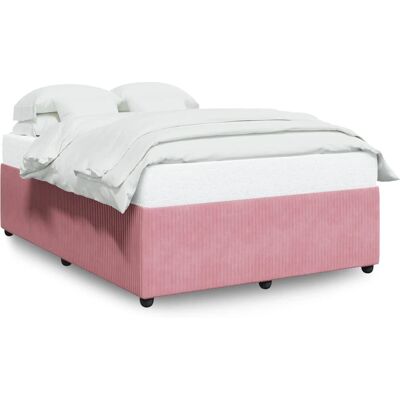 vidaXL Rosa Samtbettrahmen - 140x200 cm - Bettgestell vidaXL Rosa Samtbettrahmen - 140x200 cm - Bettgestell