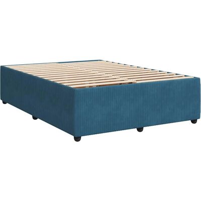 vidaXL Bettrahmen - Blau - 160x200cm - Komfortabel & Leicht Zusammenzubauen vidaXL Bettrahmen - Blau - 160x200cm - Komfortabel & Leicht Zusammenzubauen
