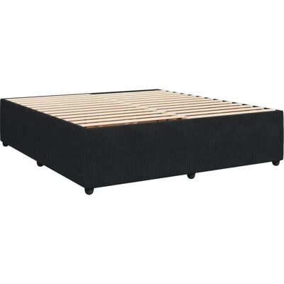 vidaXL Bettgestell 3285032 - Schwarz, 200x200 cm, Samt vidaXL Bettgestell 3285032 - Schwarz, 200x200 cm, Samt