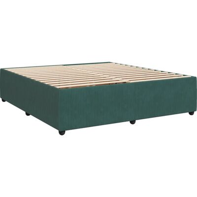 vidaXL Bettgestell - 200x200 cm Dunkelgrün Samt vidaXL Bettgestell - 200x200 cm Dunkelgrün Samt