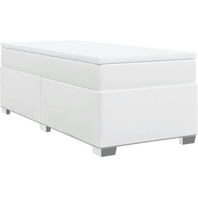 vidaXL Boxspringbett Weiß - Bett vidaXL Boxspringbett Weiß - Bett
