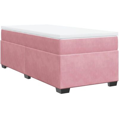 VidaXL Rosa Samtbettschlaf mit Lattenrost - Bett VidaXL Rosa Samtbettschlaf mit Lattenrost - Bett