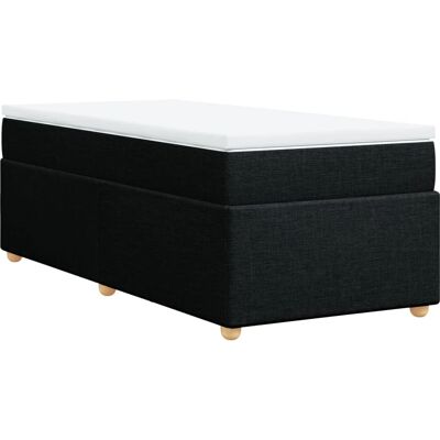 VidaXL Bett - Modell 3285340 mit schwarzem Polyesterstoff - Bett VidaXL Bett - Modell 3285340 mit schwarzem Polyesterstoff - Bett