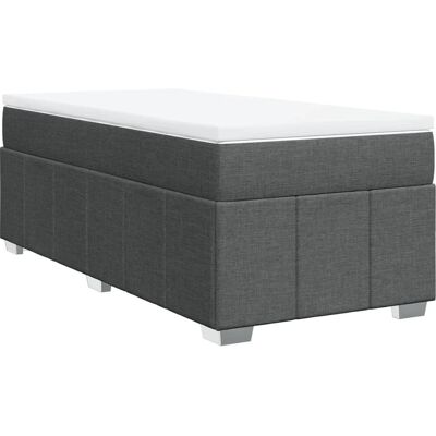vidaXL 613815 - Boxspringbett mit Taschenfederkern, dunkelgrau, 90x200 cm vidaXL 613815 - Boxspringbett mit Taschenfederkern, dunkelgrau, 90x200 cm
