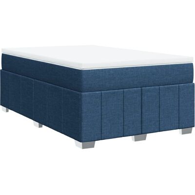 VidaXL Blaues Boxspringbett - Komfortables Matratze & Stabil Rahmen VidaXL Blaues Boxspringbett - Komfortables Matratze & Stabil Rahmen