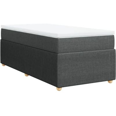 VidaXL Bett - Dunkelgrau Stoff - Modell 899310 - Bett VidaXL Bett - Dunkelgrau Stoff - Modell 899310 - Bett