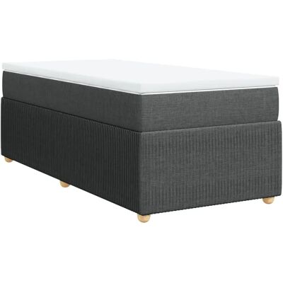 VidaXL Donkergrijs Pocketveringbed 120x190cm VidaXL Donkergrijs Pocketveringbed 120x190cm