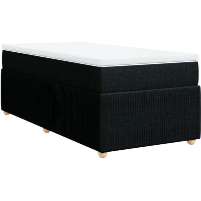 vidaXL Boxspringbett mit Matratze Schwarz 120x190cm - Komfort, Unterstützung, Schwarz vidaXL Boxspringbett mit Matratze Schwarz 120x190cm - Komfort, Unterstützung, Schwarz