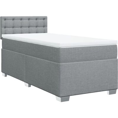 vidaXL Boxspringbett mit Matratze - Knöpfe - Bett vidaXL Boxspringbett mit Matratze - Knöpfe - Bett