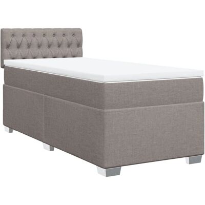 vidaXL 3285782 Bett - Unterstützend Taupe 90x200 cm - Bett vidaXL 3285782 Bett - Unterstützend Taupe 90x200 cm - Bett