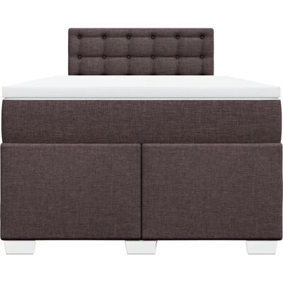 vidaXL Boxspringbett - 120x200cm, Dunkelbraun, Modell: Knö - Boxspringbett vidaXL Boxspringbett - 120x200cm, Dunkelbraun, Modell: Knö - Boxspringbett