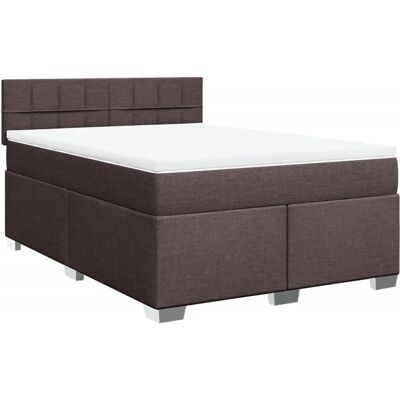 vidaXL 140x190cm Dunkelbraun Boxspringbett - Bett vidaXL 140x190cm Dunkelbraun Boxspringbett - Bett