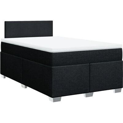 vidaXL Boxspringbett mit Matratze Schwarz 140x200cm vidaXL Boxspringbett mit Matratze Schwarz 140x200cm