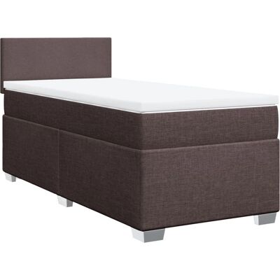 vidaXL Boxspringbett - Dunkelbraun - 160x200 cm - Modell: Sch - Bett vidaXL Boxspringbett - Dunkelbraun - 160x200 cm - Modell: Sch - Bett