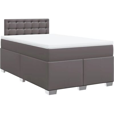 vidaXL 3286118 Bett mit Matratze - Grau 120x200 cm - Bett vidaXL 3286118 Bett mit Matratze - Grau 120x200 cm - Bett